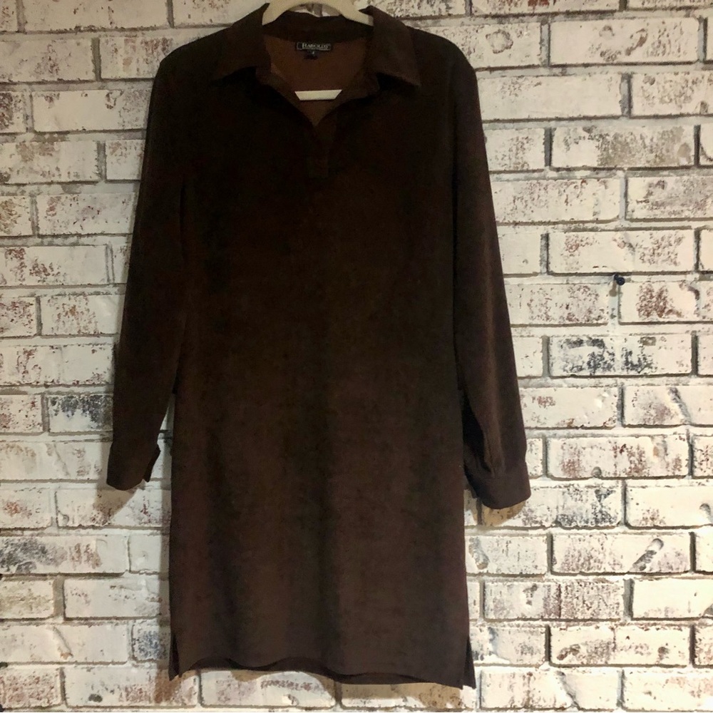 Vintage Harold’s Moleskin Long sleeve dress size 6 Soft & Luxurious